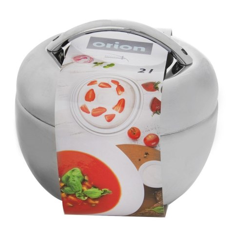 Grupa Orion Sp. z o.o. Termos Pojemnik Obiadowy Termiczny Miska Talerz Lunchbox Stalowy ORION 2 l