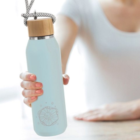 Grupa Orion Sp. z o.o. Termos Butelka Stalowa Termiczna Bidon Niebieska Próżniowa 580 ml ORION