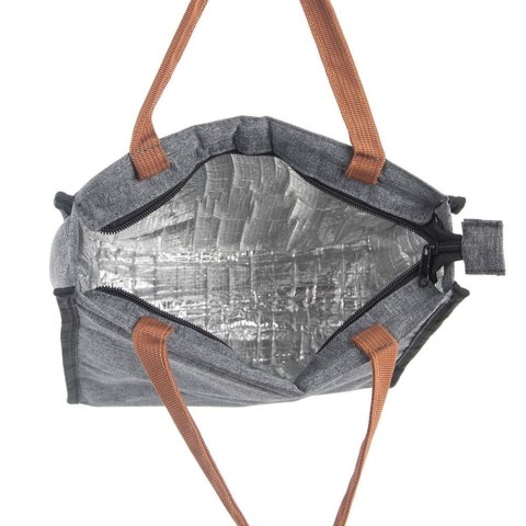 Grupa Orion Sp. z o.o. Torba Termiczna na Jedzenie Lunch Śniadaniowa ORION Szara 7 L