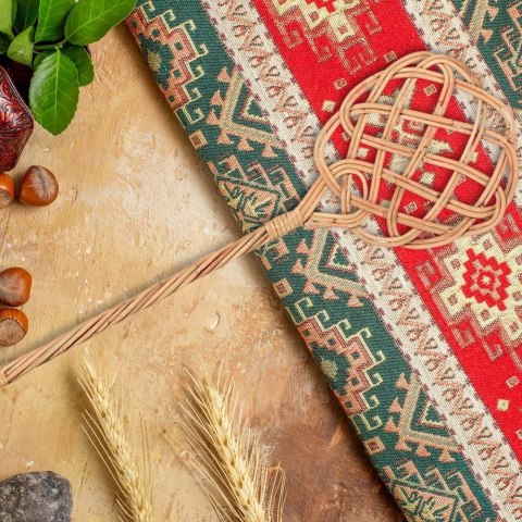 Grupa Orion Sp. z o.o. Trzepaczka rattanowa trzepak do dywanów chodników 74 cm