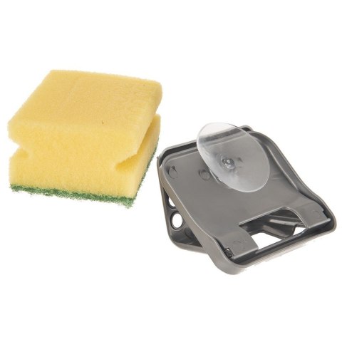 Grupa Orion Sp. z o.o. Uchwyt na Gąbkę Kuchenną z Przyssawką Solidny ORION w Zestawie Gąbka