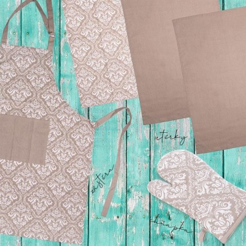 Grupa Orion Sp. z o.o. Fartuch Kuchenny Damski Męski Bawełniany Wiązany Solidny ORION 86 x 71 cm