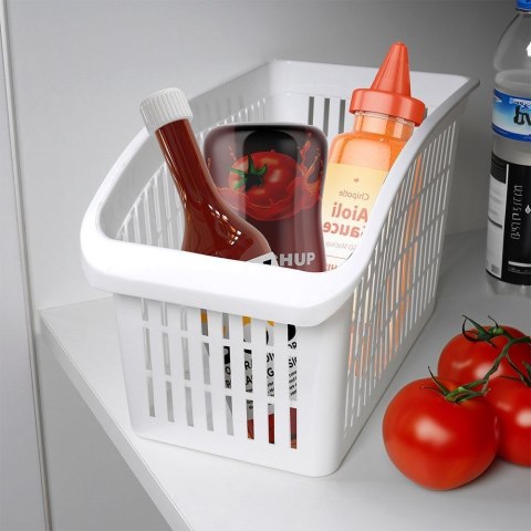 Grupa Orion Sp. z o.o. Organizer do Lodówki 29 x 17 x 16 cm Białe Przewiewne EXCELLENT HOUSEWARE