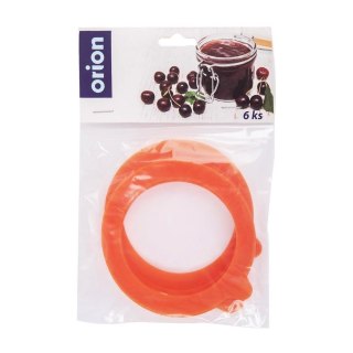 Grupa Orion Sp. z o.o. Uszczelki do Słoików Zestaw 6 szt. Silikon ORION Szczelne 8,1 cm