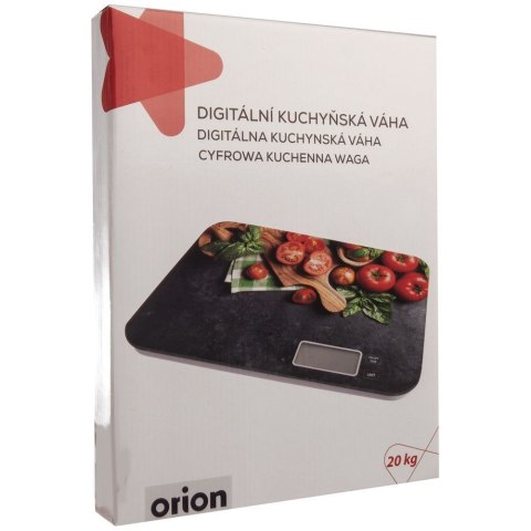 Grupa Orion Sp. z o.o. Waga kuchenna szklana elektroniczna płaska 20 kg