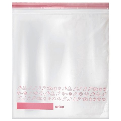 Grupa Orion Sp. z o.o. Woreczki Strunowe do Żywności 25 szt. ORION 34 x 27 cm z Miejscem na Opis