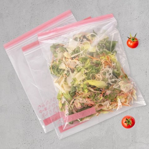 Grupa Orion Sp. z o.o. Woreczki Strunowe do Żywności 25 szt. ORION 34 x 27 cm z Miejscem na Opis