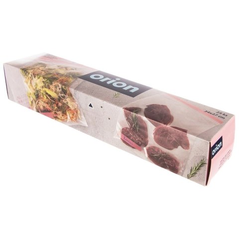 Grupa Orion Sp. z o.o. Woreczki Strunowe do Żywności 25 szt. ORION 34 x 27 cm z Miejscem na Opis