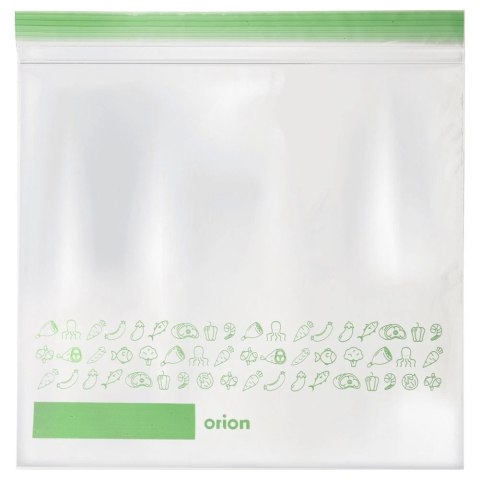 Grupa Orion Sp. z o.o. Woreczki Strunowe do Żywności 25 szt. ORION 25 x 24 cm z Miejscem na Opis