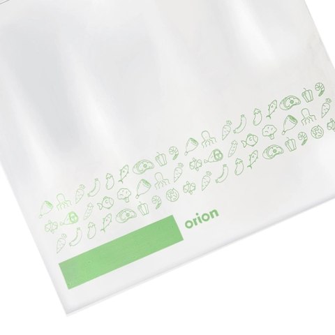 Grupa Orion Sp. z o.o. Woreczki Strunowe do Żywności 25 szt. ORION 25 x 24 cm z Miejscem na Opis