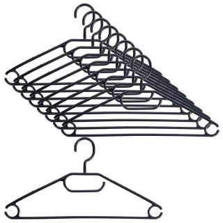 Storage Solutions Wieszaki na ubrania czarne obrotowe 10 szt.