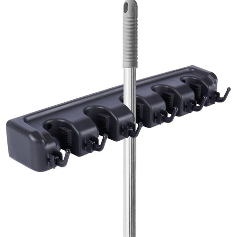 Grupa Orion Sp. z o.o. Wieszak na Mopa Ścienny VILDE 5 Automatycznych Uchwytów 41 cm