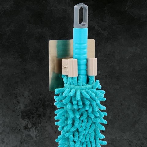 Grupa Orion Sp. z o.o. Wieszak na mopa, miotłę i narzędzia 9,5x9,5 cm