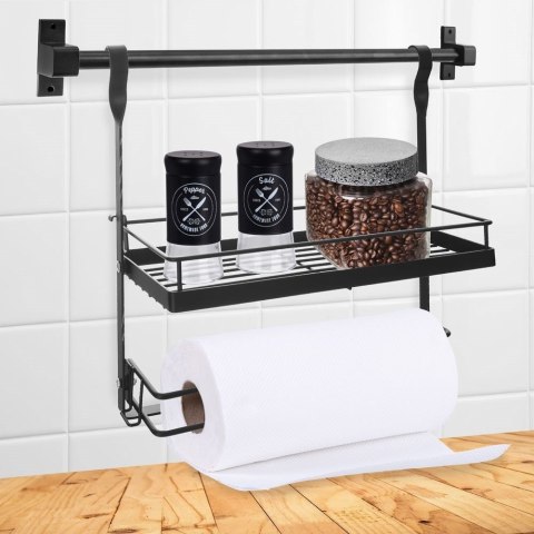 Grupa Orion Sp. z o.o. Wieszak na Ręcznik Papierowy z Półką ORION Metalowy Reling RADKA