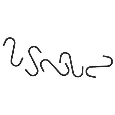 Grupa Orion Sp. z o.o. Reling Wieszak z Haczykami Kuchenny Metalowy Czarny RADKA 78,5 cm