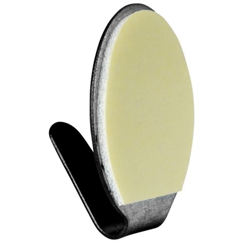 Grupa Orion Sp. z o.o. Haczyk wieszak samoprzylepny stalowy czarny 3x2 cm 6 szt.