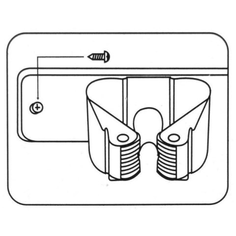 Grupa Orion Sp. z o.o. Wieszak na Mopa Potrójny Metalowy PROGARDEN Ścienny 3 Uchwyty 35 cm