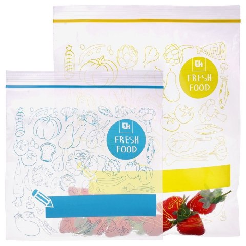 Grupa Orion Sp. z o.o. Woreczki Strunowe do Żywności 40 szt. EXCELLENT HOUSEWARE Dwa Rozmiary