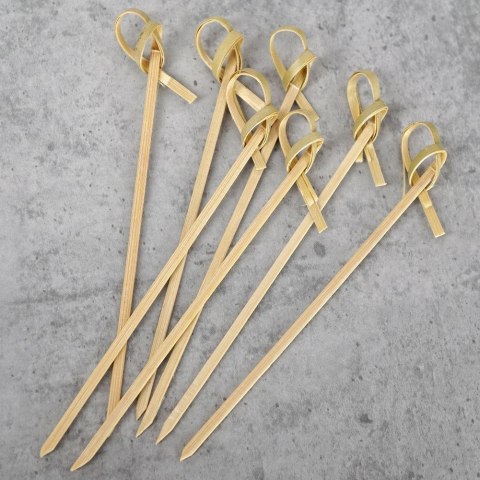 Grupa Orion Sp. z o.o. Wykałaczki do Przekąsek Bambusowe 10 cm 30 szt. Drewniane HIT