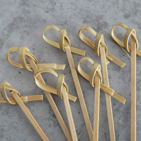 Grupa Orion Sp. z o.o. Wykałaczki do Przekąsek Bambusowe 10 cm 30 szt. Drewniane HIT