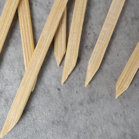 Grupa Orion Sp. z o.o. Wykałaczki do Przekąsek Bambusowe 10 cm 30 szt. Drewniane HIT