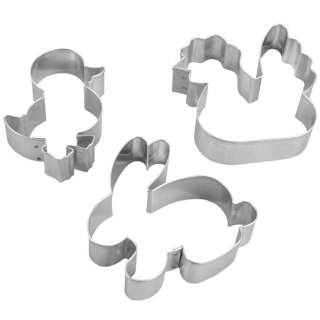 Grupa Orion Sp. z o.o. Wykrawacze do Ciastek 3 szt. ORION Wielkanoc Kurka Zajączek Kaczuszka