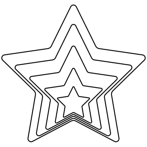 Grupa Orion Sp. z o.o. Wykrawacze do Ciastek 5 szt. ORION Gwiazda Stal Nierdzewna 7,5 cm