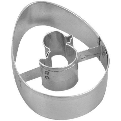 Grupa Orion Sp. z o.o. Zestaw 2 Wykrawaczy do Ciastek Jajko 5,5 cm Stal do Zmywarki ORION