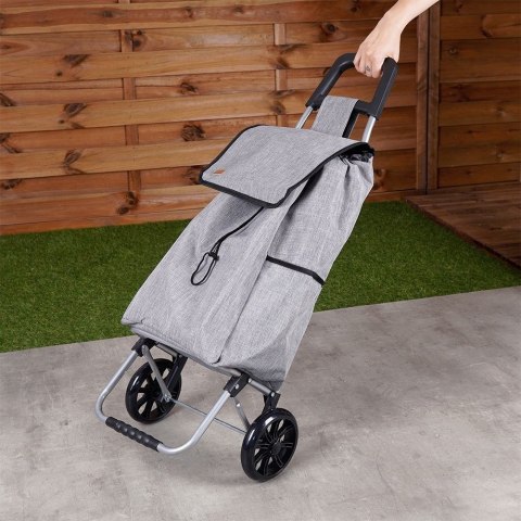 Grupa Orion Sp. z o.o. Wózek z Torbą na Zakupy Szary 40 L