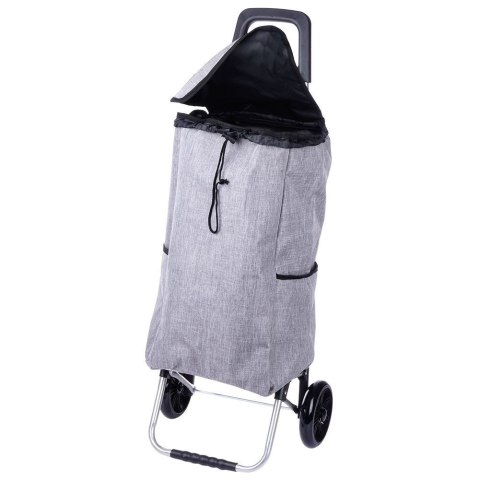 Grupa Orion Sp. z o.o. Wózek z Torbą na Zakupy Szary 40 L
