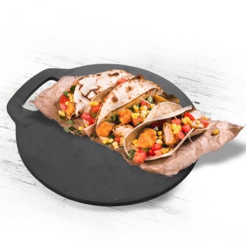Grupa Orion Sp. z o.o. Płyta Patelnia do Pieczenia Tortilli Naleśników Pizzy Żeliwna ORION 25 cm