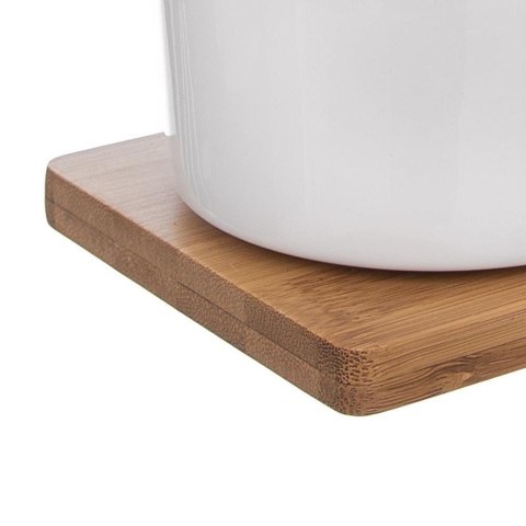 Grupa Orion Sp. z o.o. Zestaw Cukierniczka Mlecznik w Stojaku Porcelanowe Białe ORION 2 x 280 ml