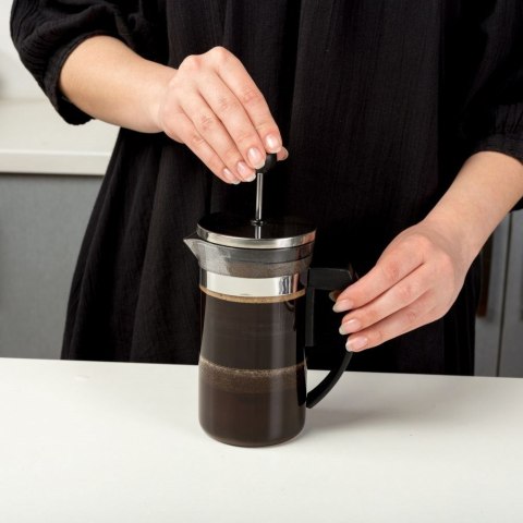 Zaparzacz imbryk dzbanek szklany z tłokiem do zaparzania kawy herbaty ziół 0,35 l