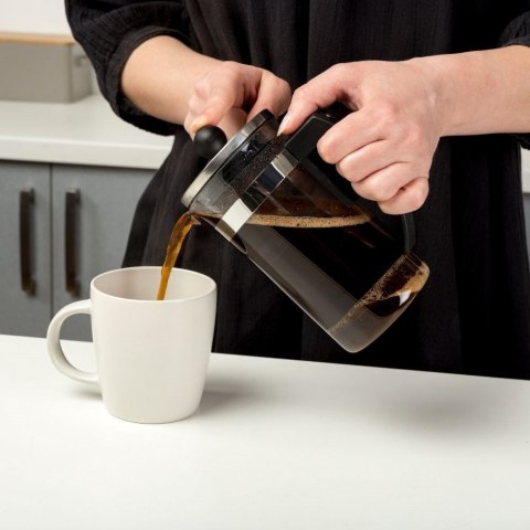 Zaparzacz imbryk dzbanek szklany z tłokiem do zaparzania kawy herbaty ziół 0,35 l