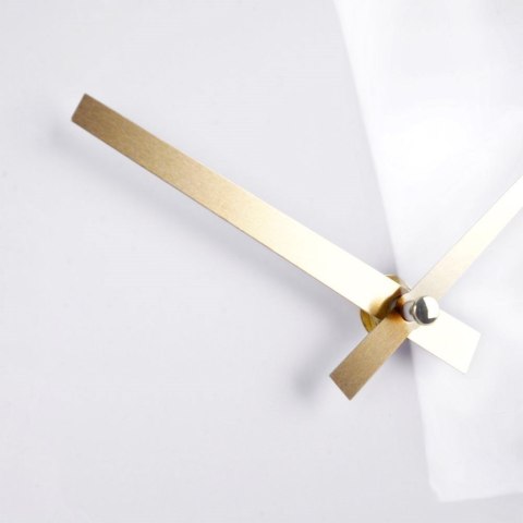 Grupa Orion Sp. z o.o. Zegar Ścienny 30 cm VILDE Okrągły Złoto-Biały Aluminium Cichy