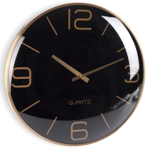 Grupa Orion Sp. z o.o. Zegar Ścienny na Ścianę Złoty Czarny Klasyczny do Salonu Biura VILDE 30 cm