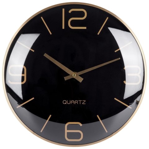 Grupa Orion Sp. z o.o. Zegar Ścienny na Ścianę Złoty Czarny Klasyczny do Salonu Biura VILDE 30 cm