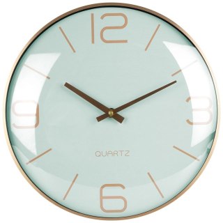 Grupa Orion Sp. z o.o. Zegar ścienny złoty miętowy 30 cm
