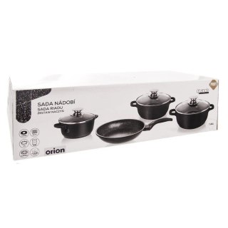 Grupa Orion Sp. z o.o. Zestaw Garnków 7 el. ORION GRANDE Granitowy Patelnia Pokrywki