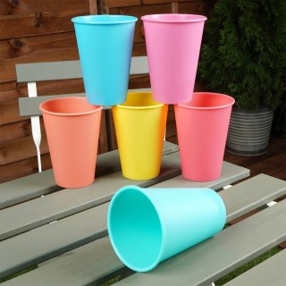 Grupa Orion Sp. z o.o. Kubki Plastikowe 400 ml 6 Szt. ORION Wielorazowe Kolorowe