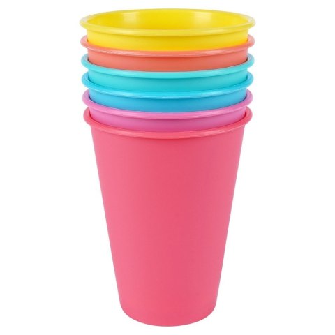 Grupa Orion Sp. z o.o. Kubki Plastikowe 400 ml 6 Szt. ORION Wielorazowe Kolorowe