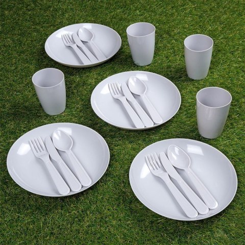 Grupa Orion Sp. z o.o. Zestaw Piknikowy 20 el. VILDE Plastikowy Talerze Kubki Sztućce