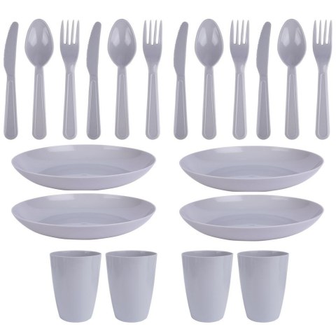 Grupa Orion Sp. z o.o. Zestaw Piknikowy 20 el. VILDE Plastikowy Talerze Kubki Sztućce