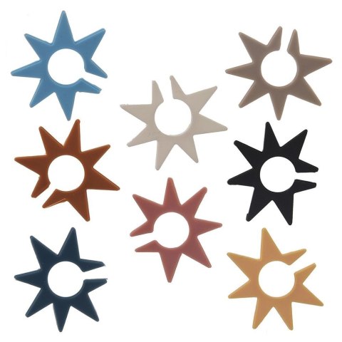 Grupa Orion Sp. z o.o. Znaczniki 8 szt. ORION na Szklanki Kieliszki Silikonowe Gwiazdki