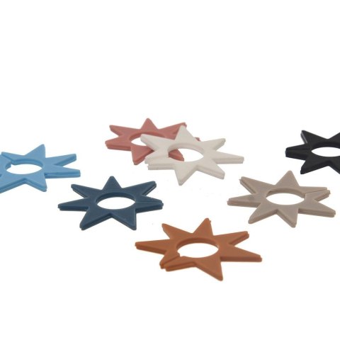 Grupa Orion Sp. z o.o. Znaczniki 8 szt. ORION na Szklanki Kieliszki Silikonowe Gwiazdki