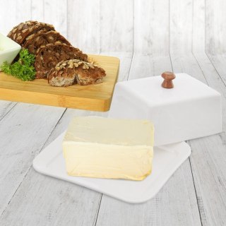 Grupa Orion Sp. z o.o. BIAŁA PORCELANOWA MASELNICZKA Z PRZYKRYWKĄ ORION
