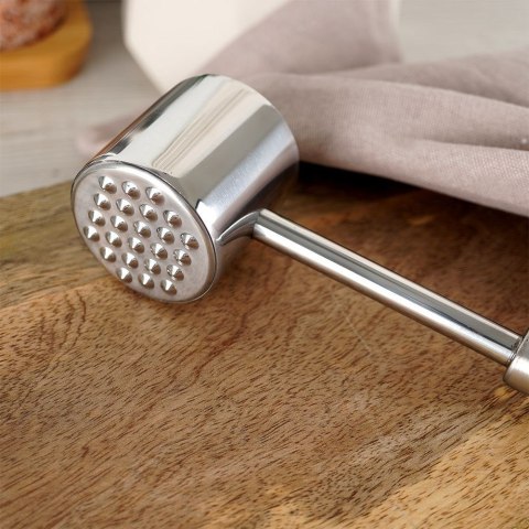 Grupa Orion Sp. z o.o. Tłuczek do Mięsa Metalowy Dwustronny z Wypustkami Solidny ORION 27 cm