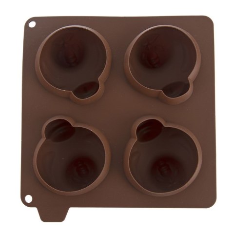 Grupa Orion Sp. z o.o. Forma do ciastek i pralin silikonowa brązowa kurka SILLINIE