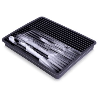 Grupa Orion Sp. z o.o. Forma do Kostek Lodu EXCELLENT Kruszony Lód 18 x 14,5 cm Silikonowa Czarna