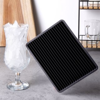 Grupa Orion Sp. z o.o. Forma do Kostek Lodu EXCELLENT Kruszony Lód 18 x 14,5 cm Silikonowa Czarna